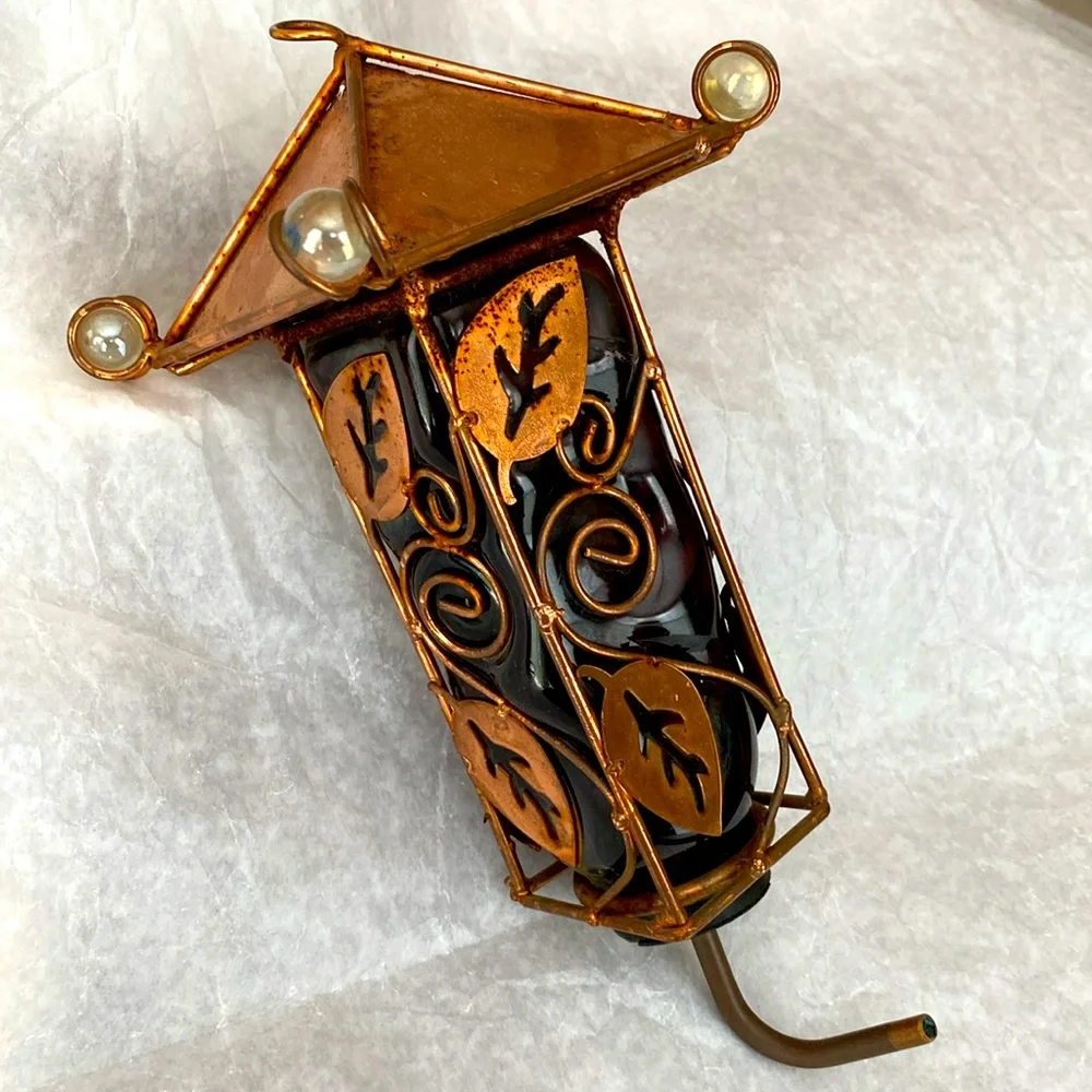 Copper Hummingbird Feeder